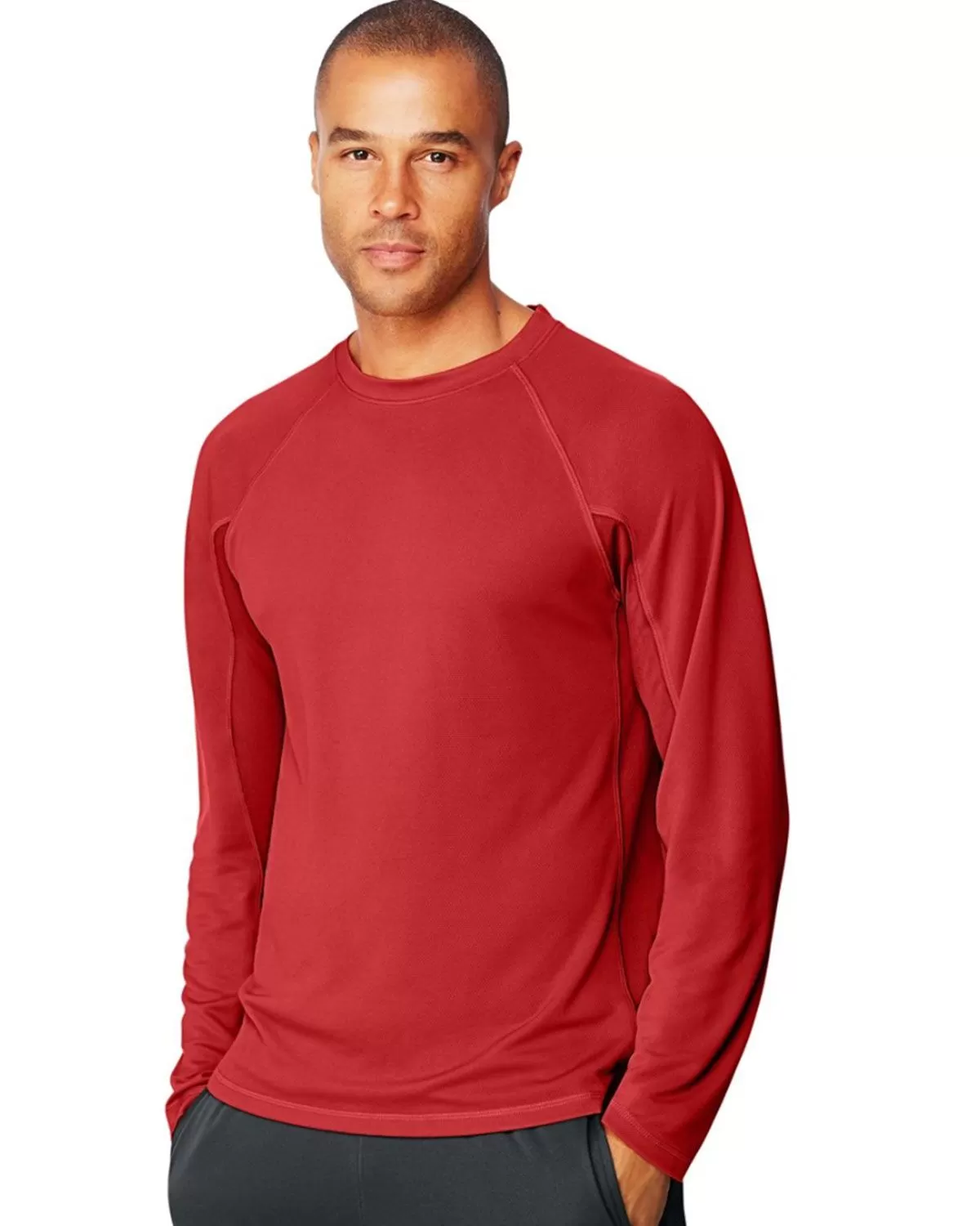 Hanes Sport 153 X-Temp Mens Performance Long-Sleeve Training T-Shirt