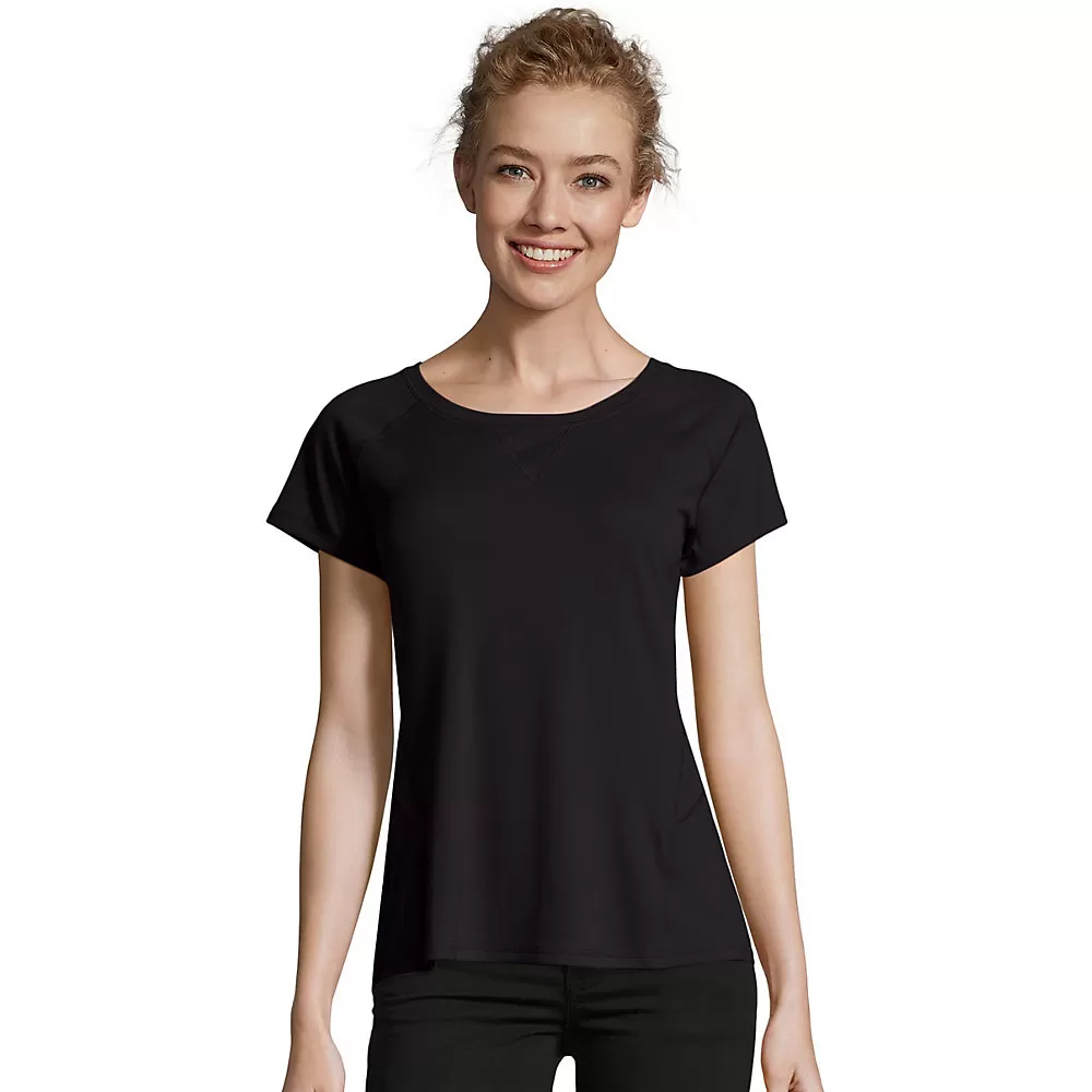 Hanes Sport 153 Womens Performance Tee with Mesh Insets