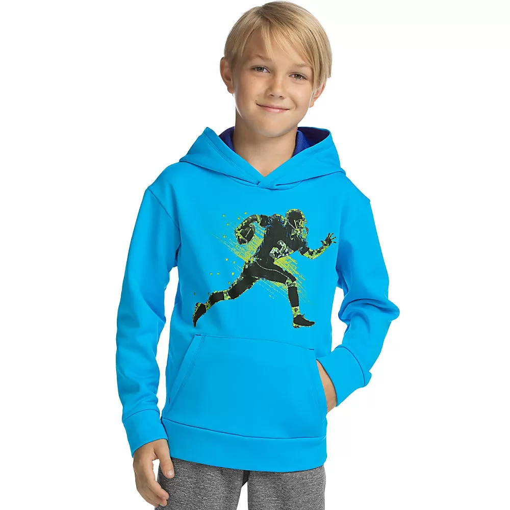 Hanes Sport Boys Tech Fleece Pullover Raglan Hoodie