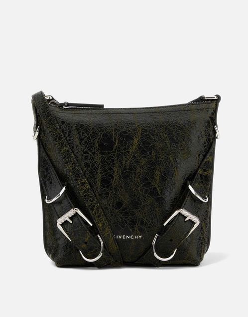 Men's Two-Tone Leather Voyou Crossbody Bag