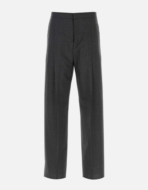 Men's Dark Grey Wool Pants