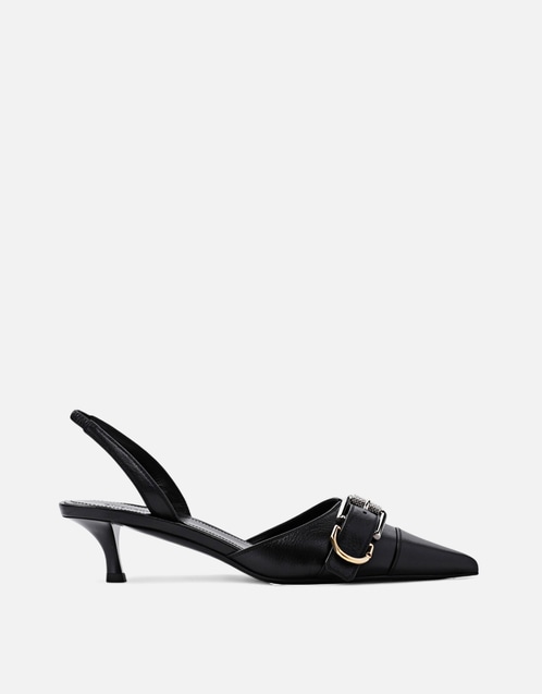 Voyou Calfskin Leather Slingback Sandals