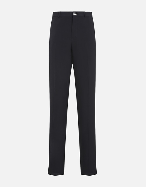 Men's Wool Slim Fit Tailored Pants