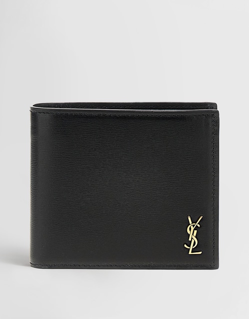 Men's Calfskin Logo Bifold Wallet