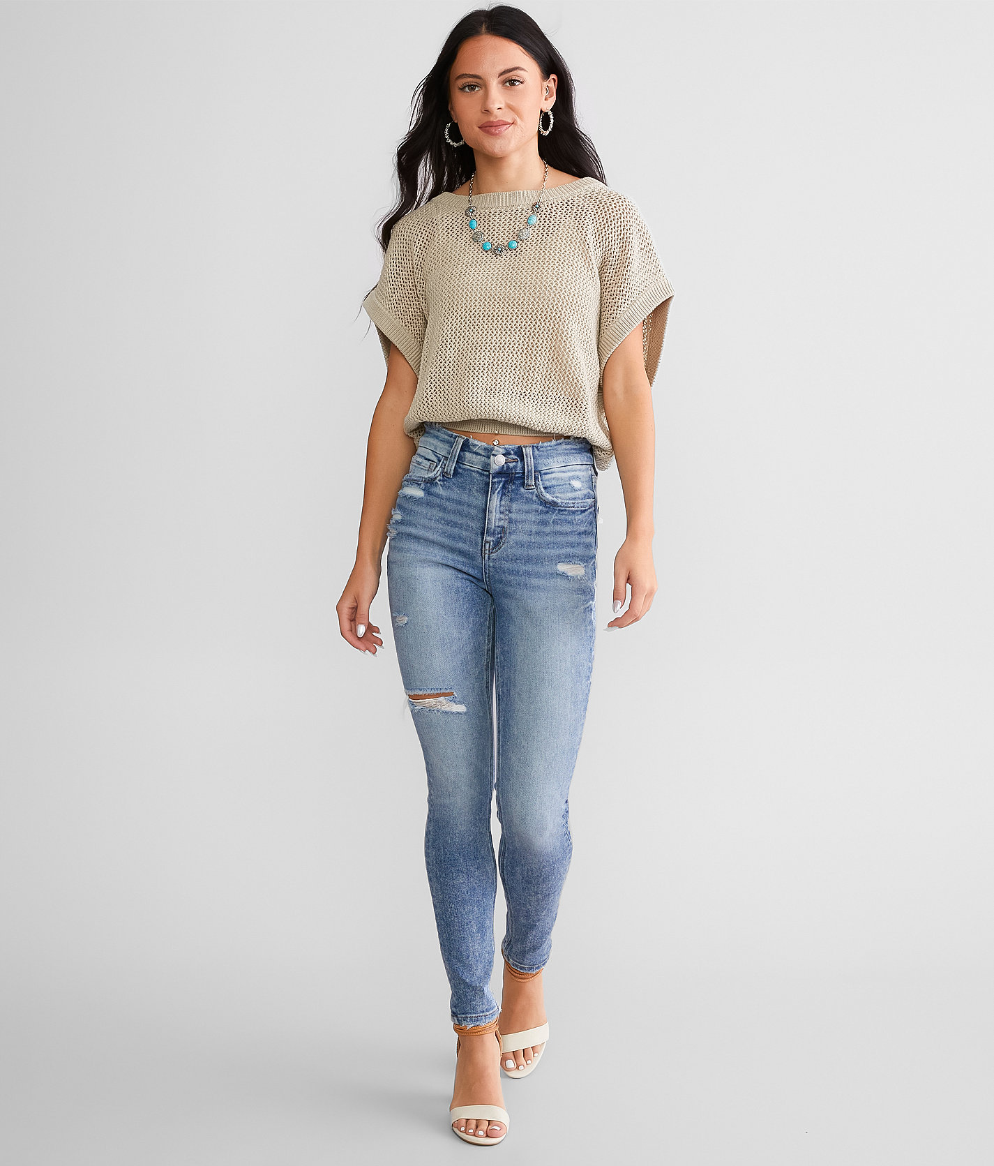 Flying Monkey High Rise Ankle Skinny Stretch Jean - Women's Jeans in Revive