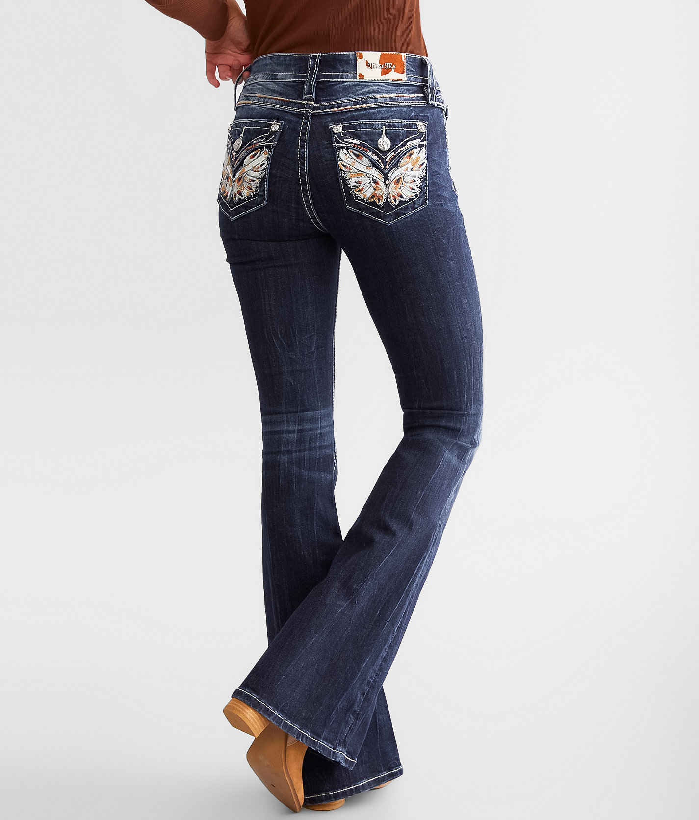 Miss Me Mid-Rise Flare Stretch Jean - Women's Jeans in K220