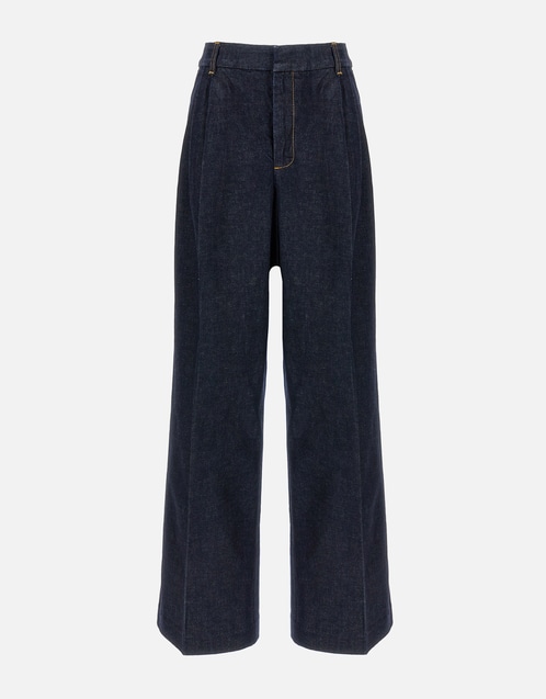 Illustration Denim Wide-Leg Jeans