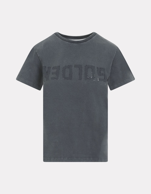 Distressed Cotton T-Shirt