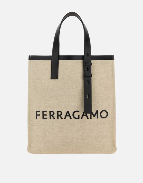 Men's Logo Canvas Tote Bag