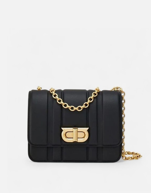 Calfskin Leather Shoulder Bag