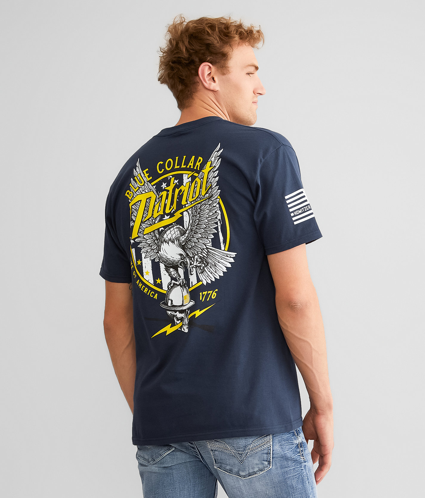 Howitzer Blue Collar Eagle T-Shirt - Men's T-Shirts in Navy