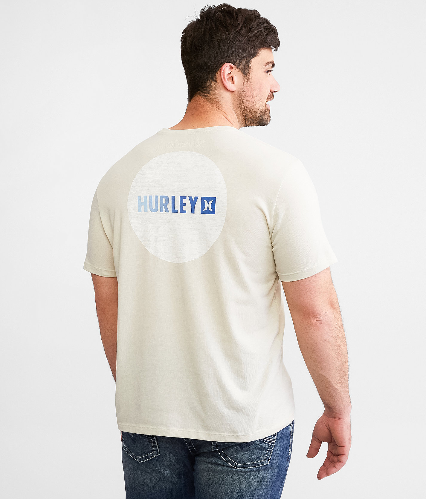 Hurley Everyday Circle T-Shirt - Men's T-Shirts in Bone