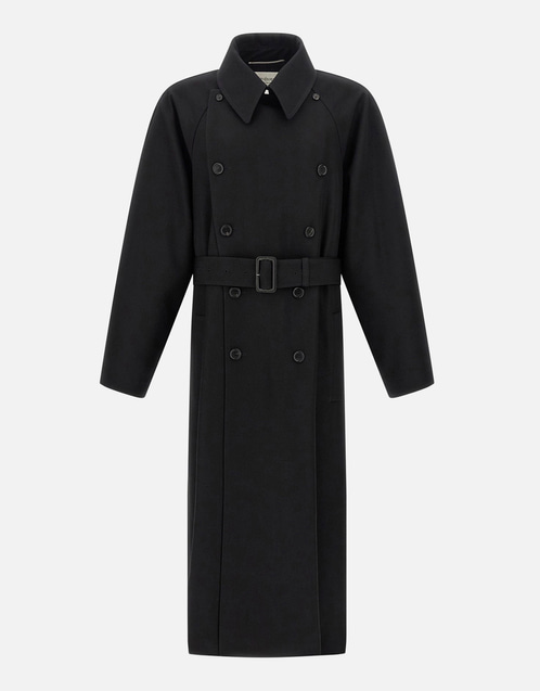 Men's Wool Double-Breasted Long Coat