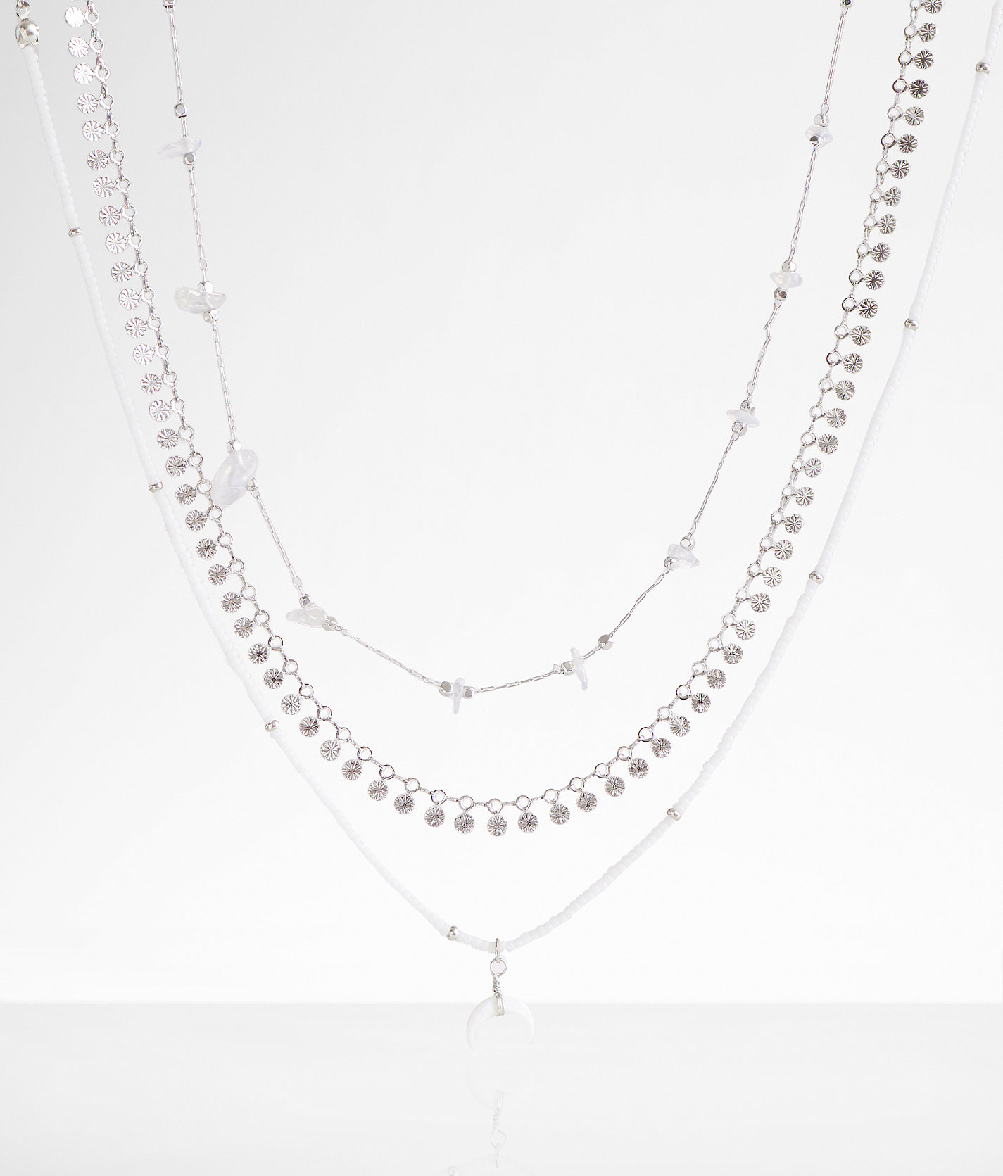 boutique by BKE 3 Pack Layering Necklace Set - Women's Jewelry in Silver