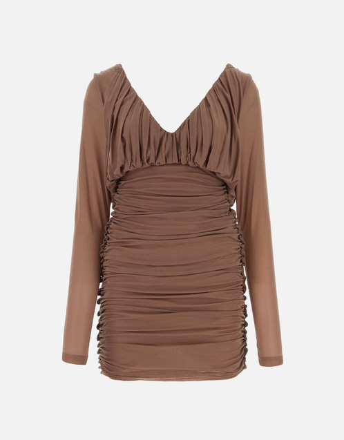 Biscuit Jersey Mini Dress