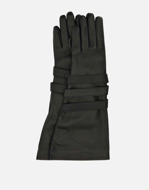 Black Leather Gloves