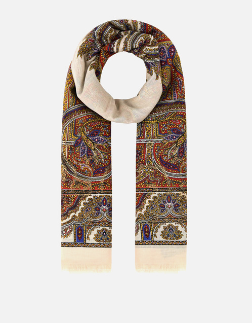 Embroidered Modal Blend Scarf