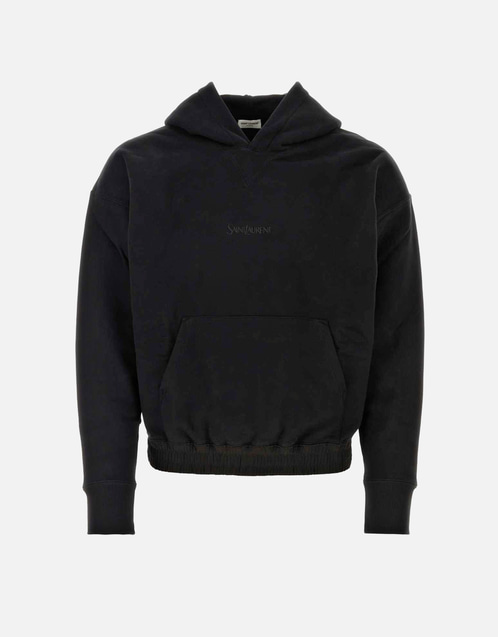 Men's Black Cotton Sweatshirt