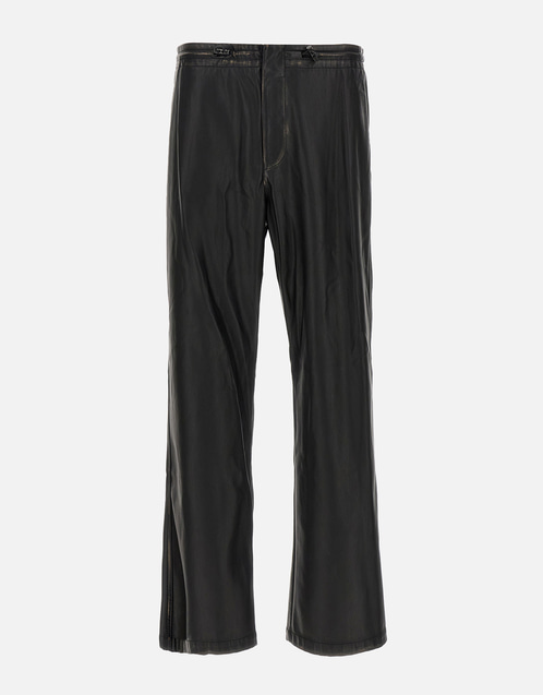 Men's P-Rivers Leather-Effect Technical Fabric Pants