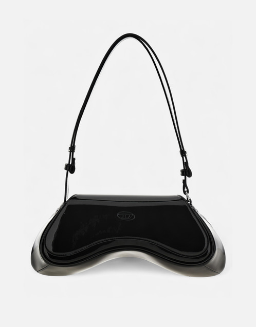 Shiny Fabric Shoulder Bag