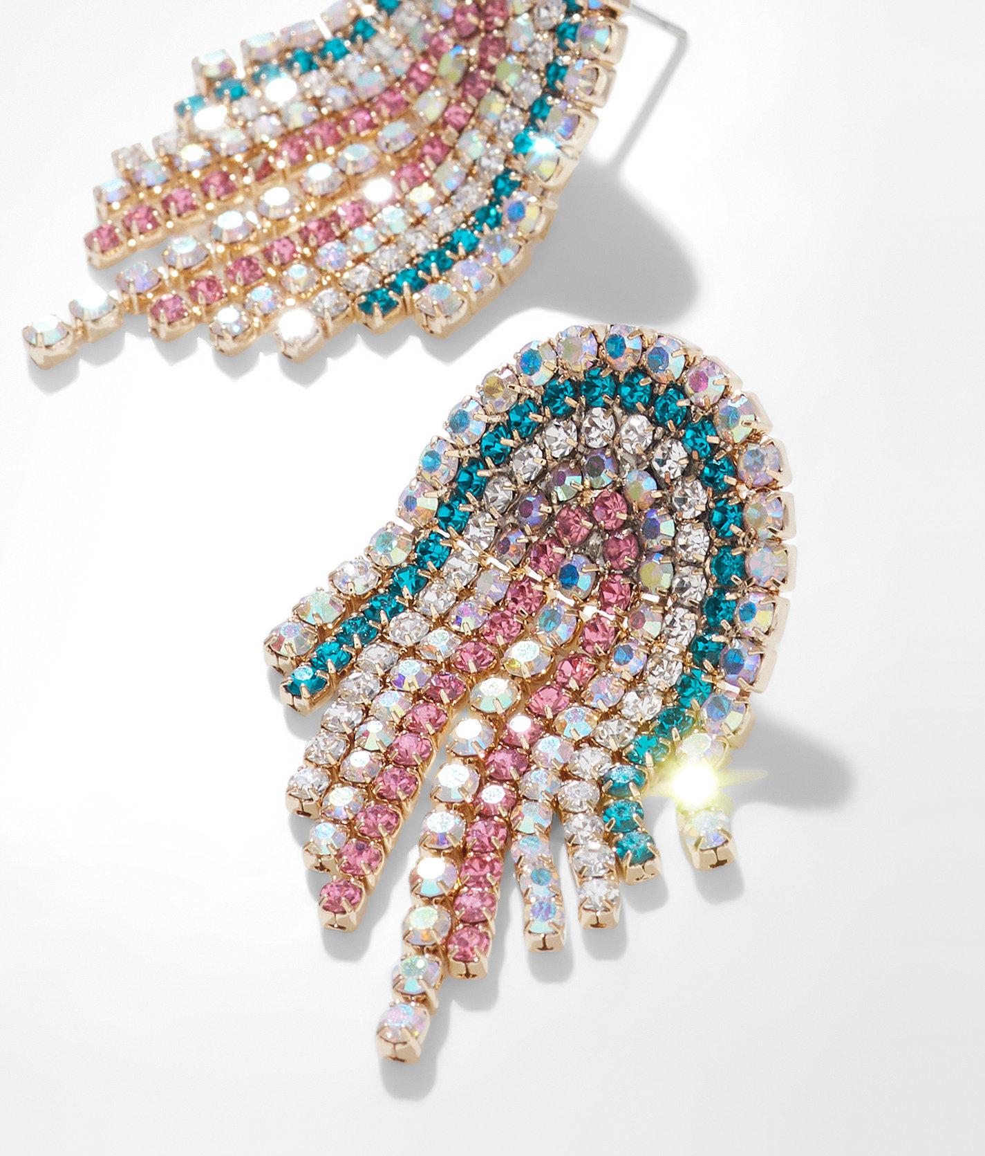 Feed Me Gems Baby Rainbow Fringe Earring - Women's Jewelry in Multi