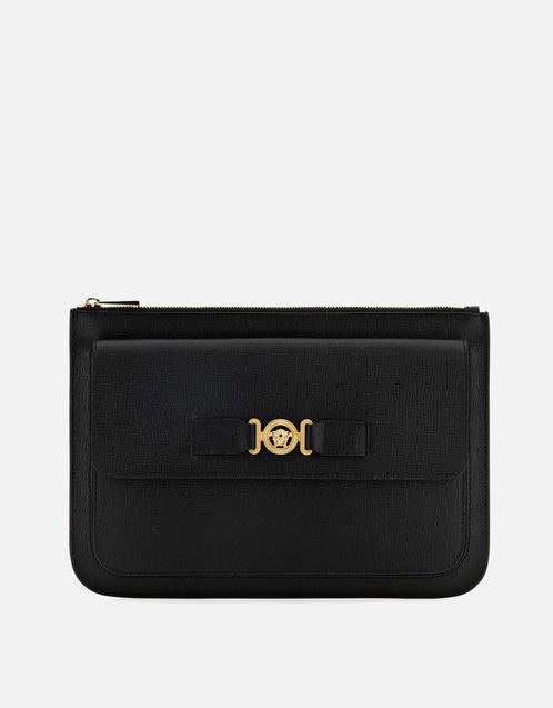 Men's Medusa Biggie Large Goat Leather Pouch