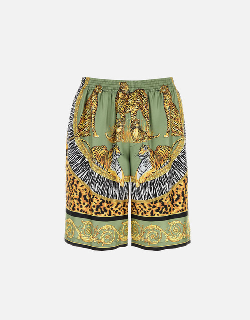 Men's Wild Cats Silk Shorts