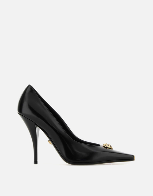 La Medusa Calfskin Leather High-Heeled Pumps