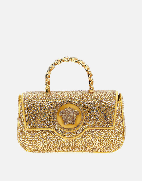 La Medusa Mini Crystal Crossbody Handbag