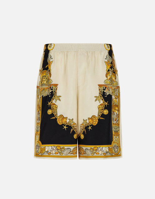 Men's Coral Theatre Silk Shorts