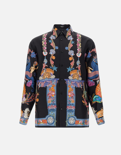 Men's Coral Theatre Silk Shirt