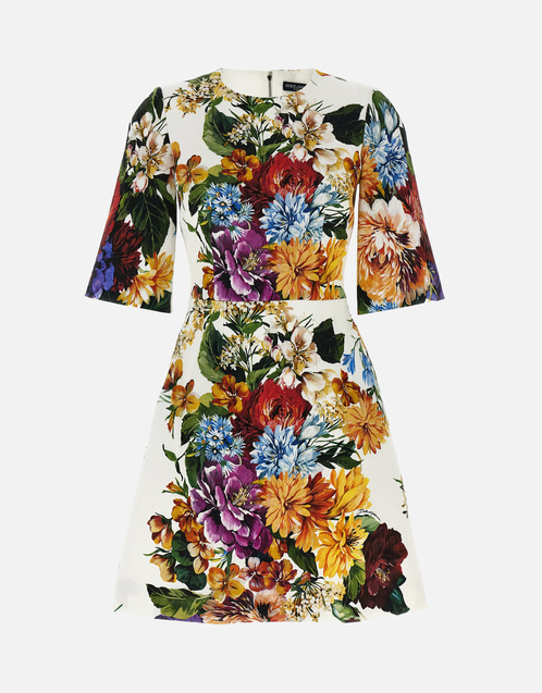 Floral Bouquet Printed Dress