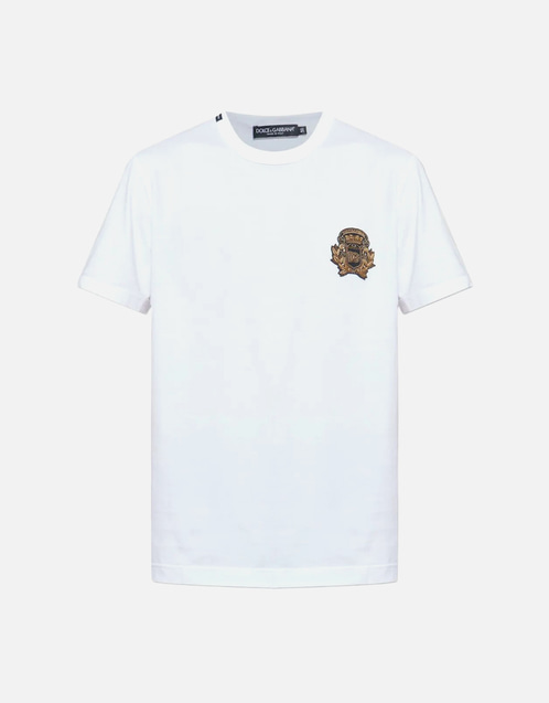 Men's Crest Patch Cotton T-Shirt