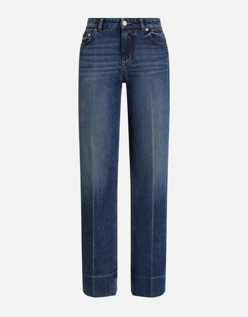 Cotton Denim Pants