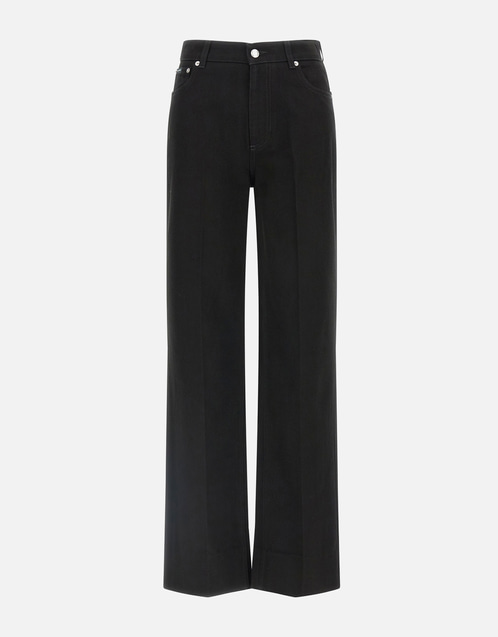 Cotton Flared Leg Jeans