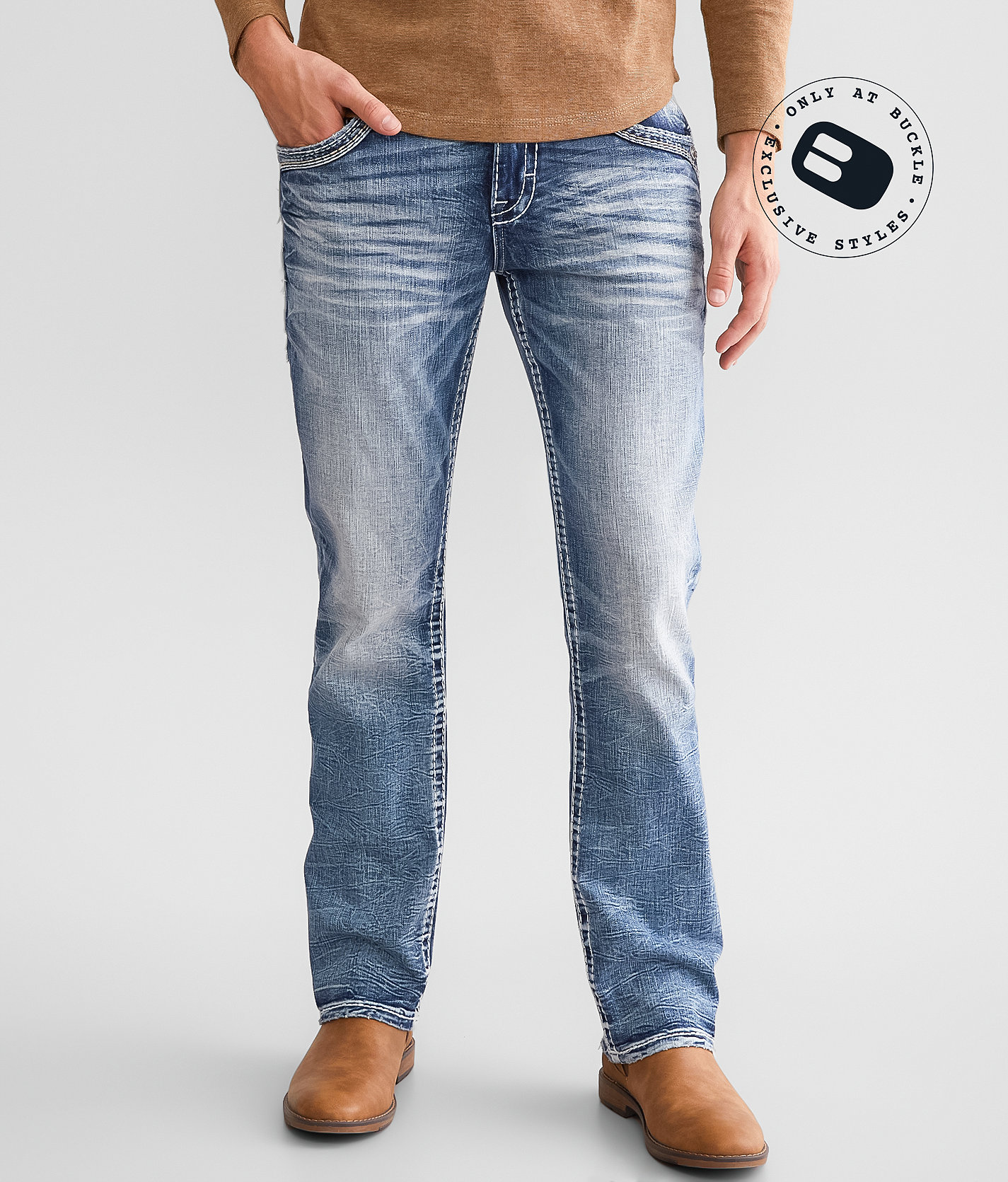 Rock Revival Keenan Straight Stretch Jean - Men's Jeans in Keenan J206