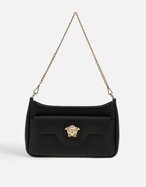 La Medusa Mini Grainy Calf Leather Shoulder Bag