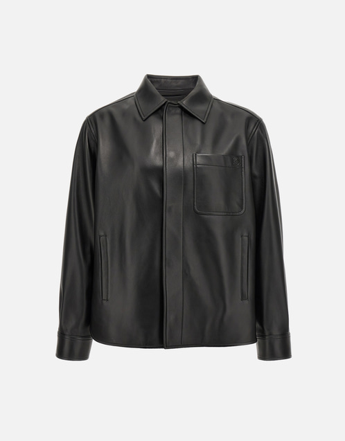 Men's Nappa Lambskin Overshirt