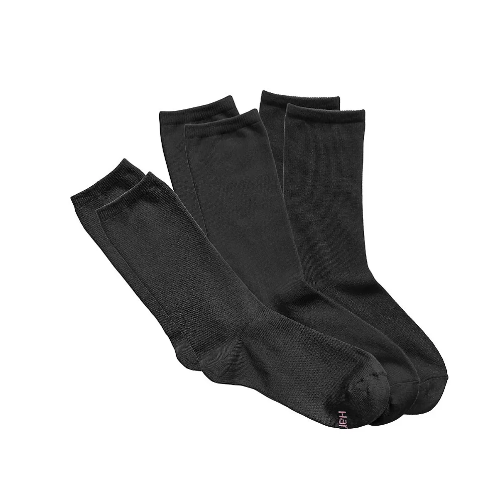 Hanes Women's ComfortSoft Crew Socks 3-Pack