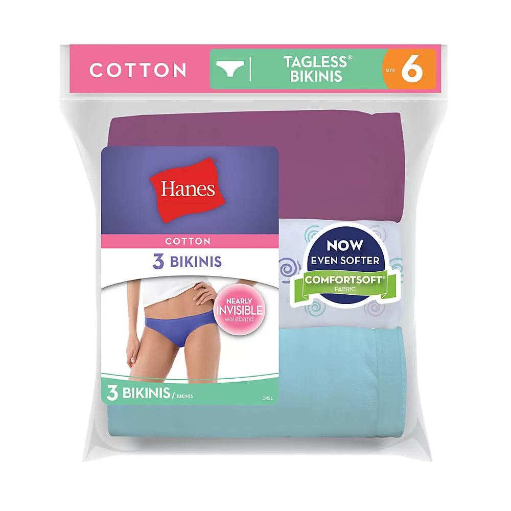 Hanes Women's Cotton Bikinis