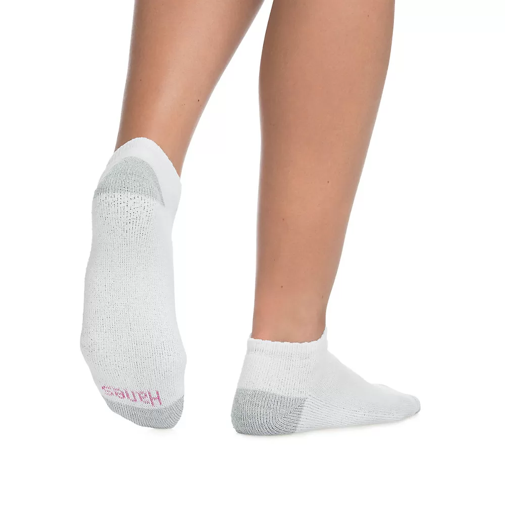 Hanes Cushioned Women's Low-Cut Athletic Socks 10-Pack