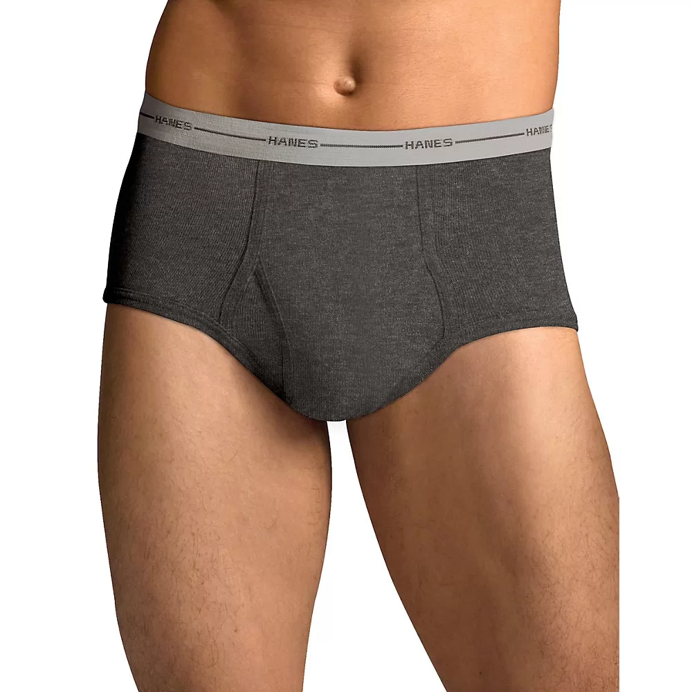 Hanes Men's TAGLESS ComfortSoft Full Rise Dyed Brief with Comfort Flex Waistband (2X) 5-Pack