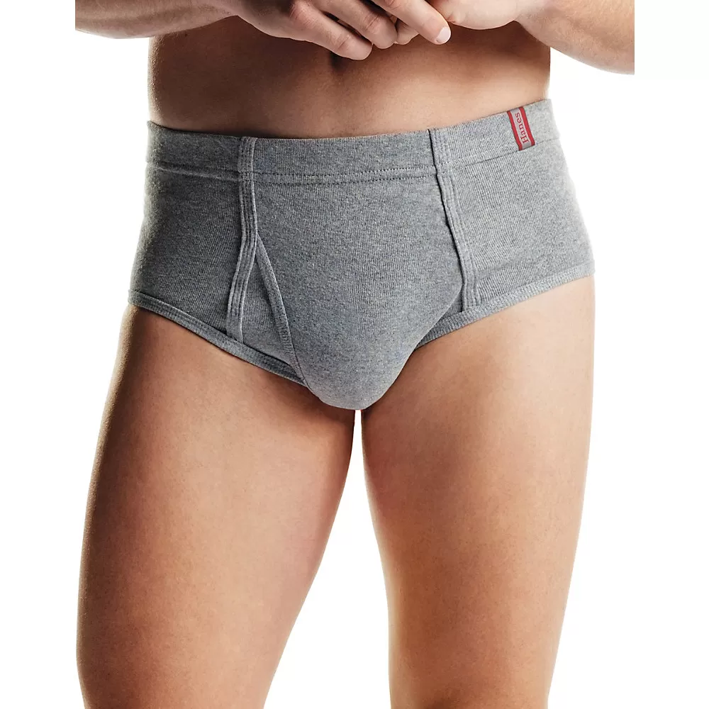 Hanes Men's TAGLESS No Ride Up Briefs with ComfortSoft Waistband 5-Pack