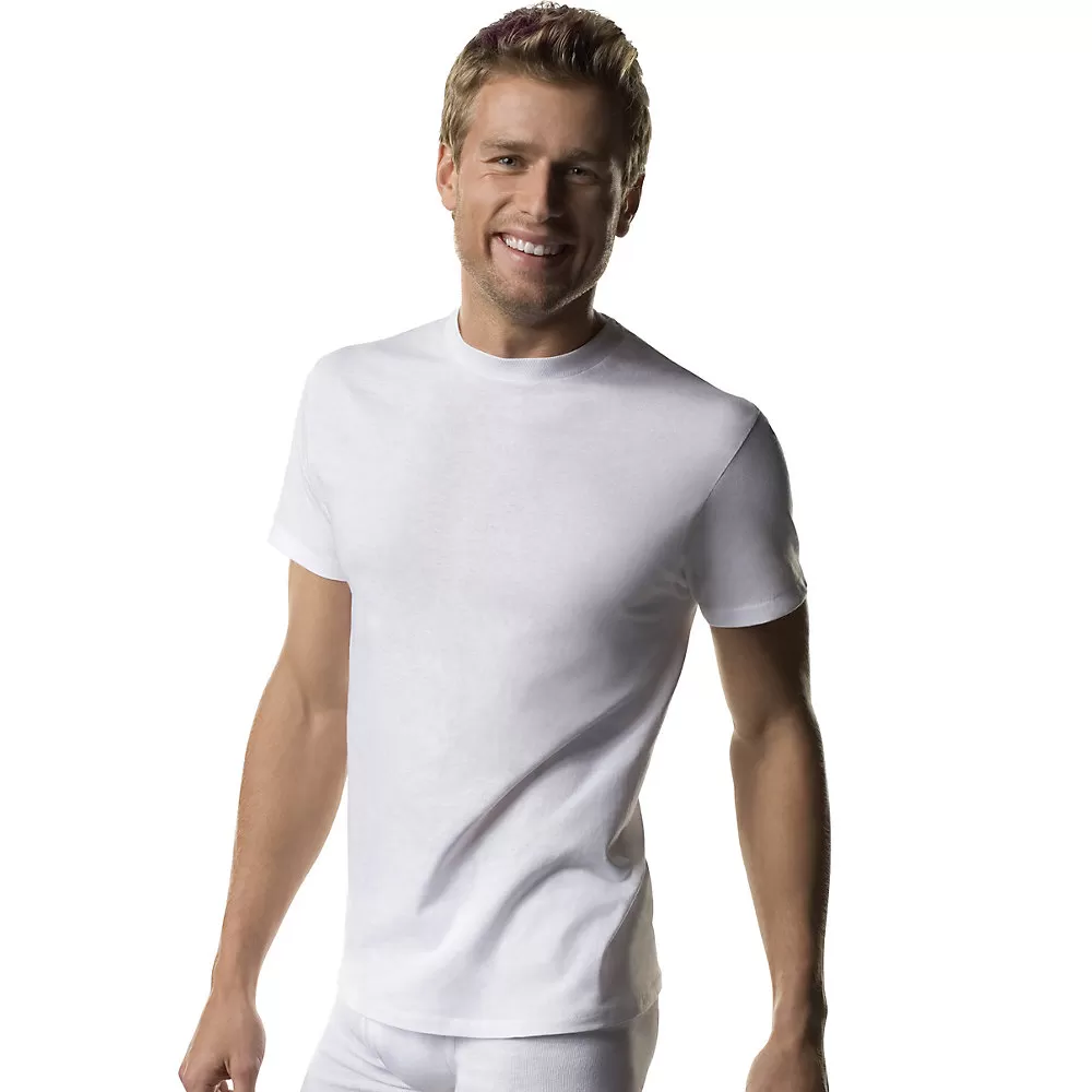 Hanes Men's TAGLESS Crewneck Undershirt 7-Pack