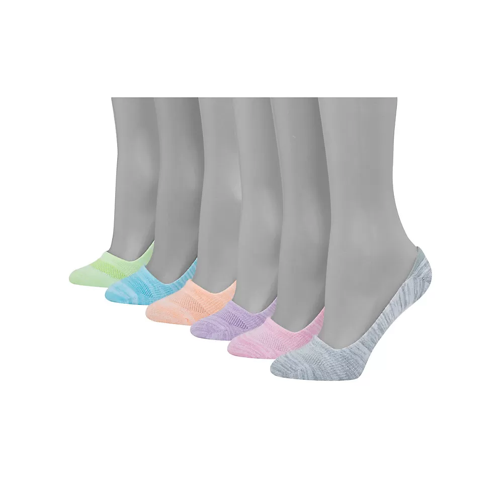 Hanes Women's Invisible Comfort Ballerina Liner 6-Pack