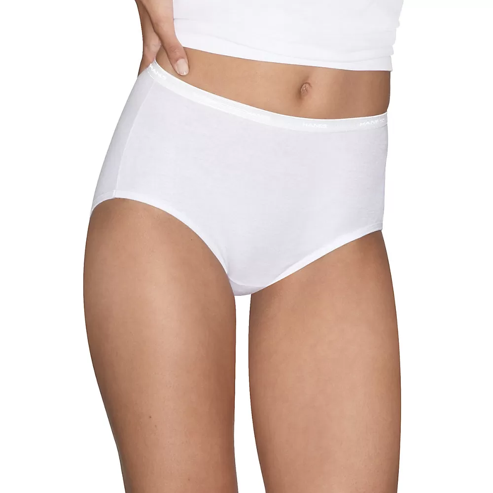 Hanes Platinum Women's Cotton Creations Brief 4-Pack