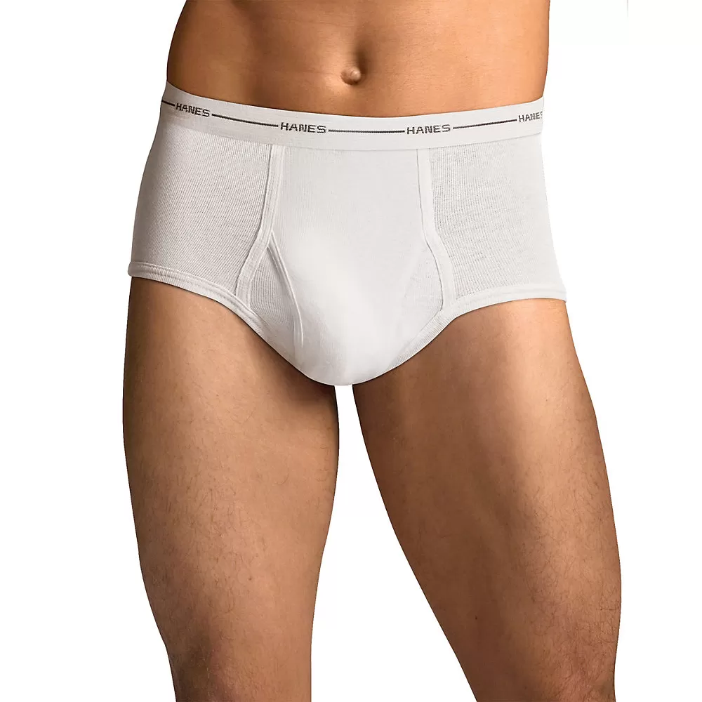 Hanes Men's TAGLESS No Ride Up Briefs with Comfort Flex Waistband 5-Pack