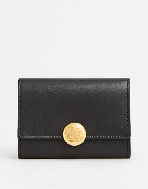 Pebble Small Shiny Nappa Calfskin Wallet