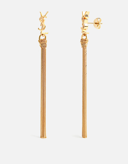 Cassandre Brass Tassel Earrings