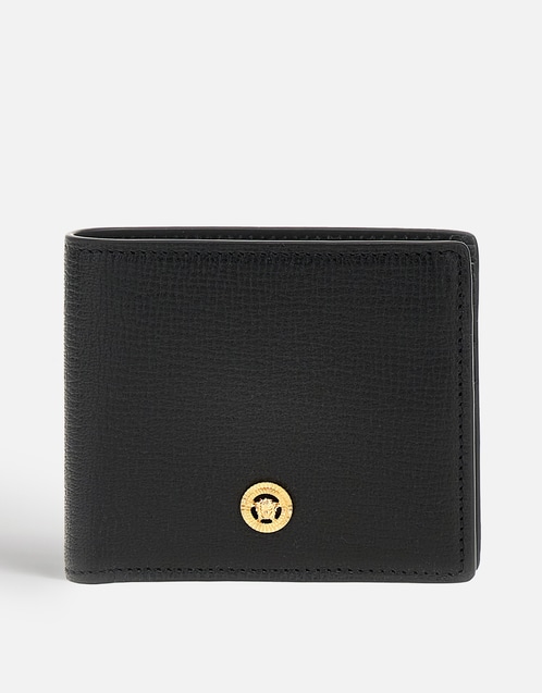 Men's Medusa Biggie Grainy Calf Leather Bifold Wallet